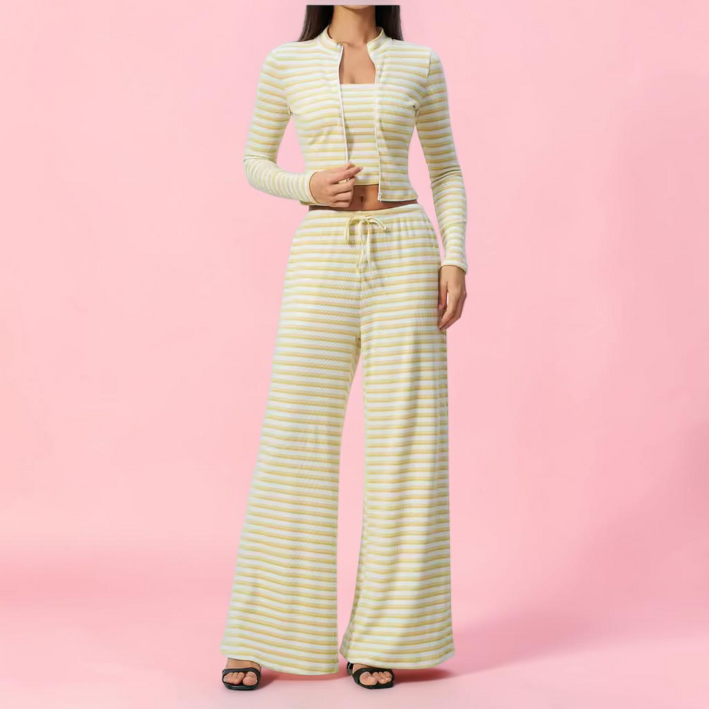 Monica Long Sleeve Zip Top & Workout Pants Beautylicious you