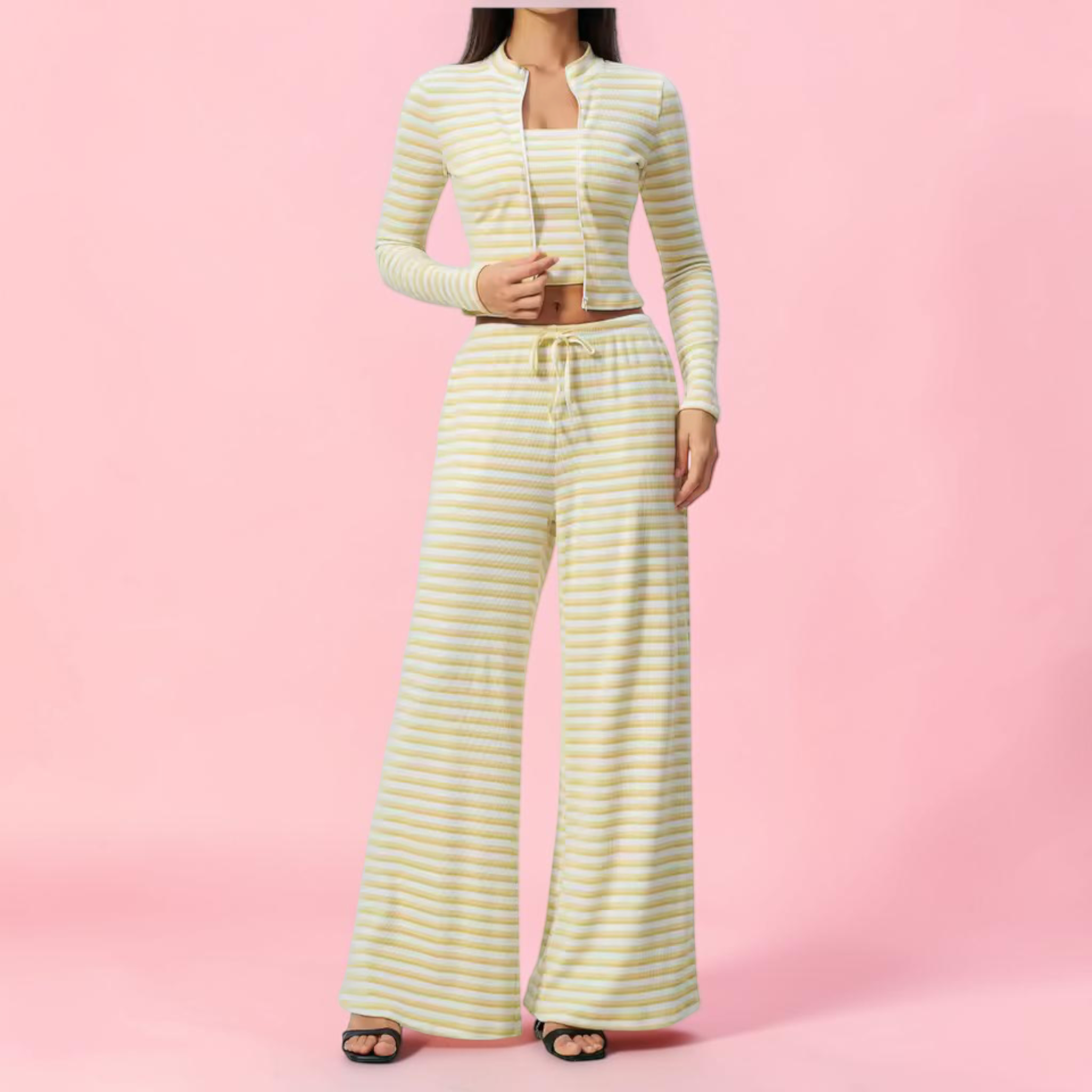Monica Long Sleeve Zip Top & Workout Pants Beautylicious you