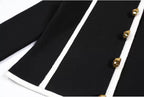 Boss Babe Patchwork Lapel Cardigan & Straight-Leg Pants Beautylicious you