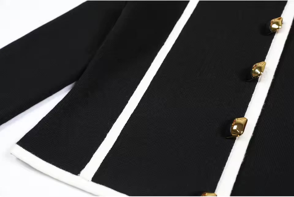Boss Babe Patchwork Lapel Cardigan & Straight-Leg Pants Beautylicious you
