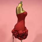 IT GIRL Strapless Floral Bodycon Mini Dress