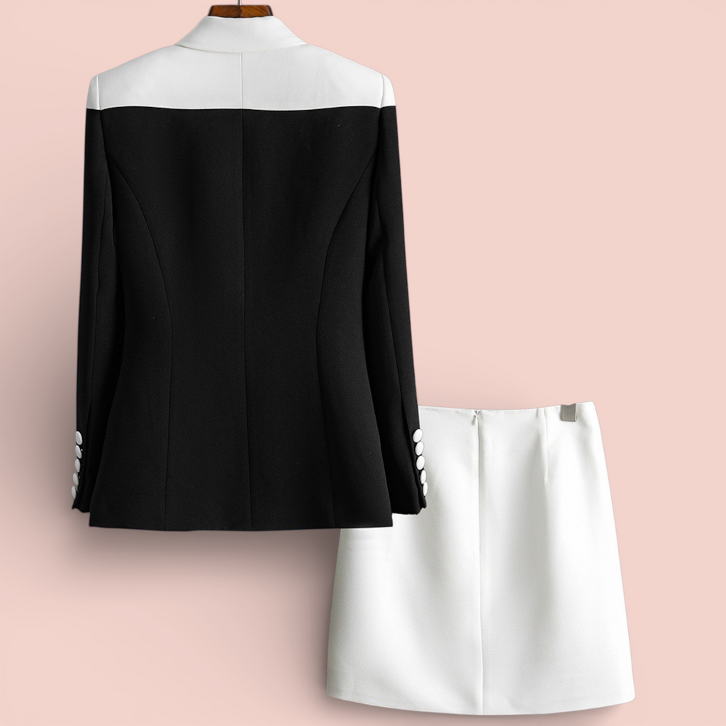 Boss Babe Women’s Formal Suit Set | Slim Blazer & Mini Skirt