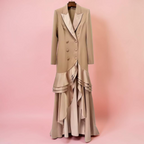 Boss Babe Long-Sleeve Ruffle Maxi Dress