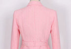 Boss Babe Pink Double-Breasted Blazer & Trousers Set