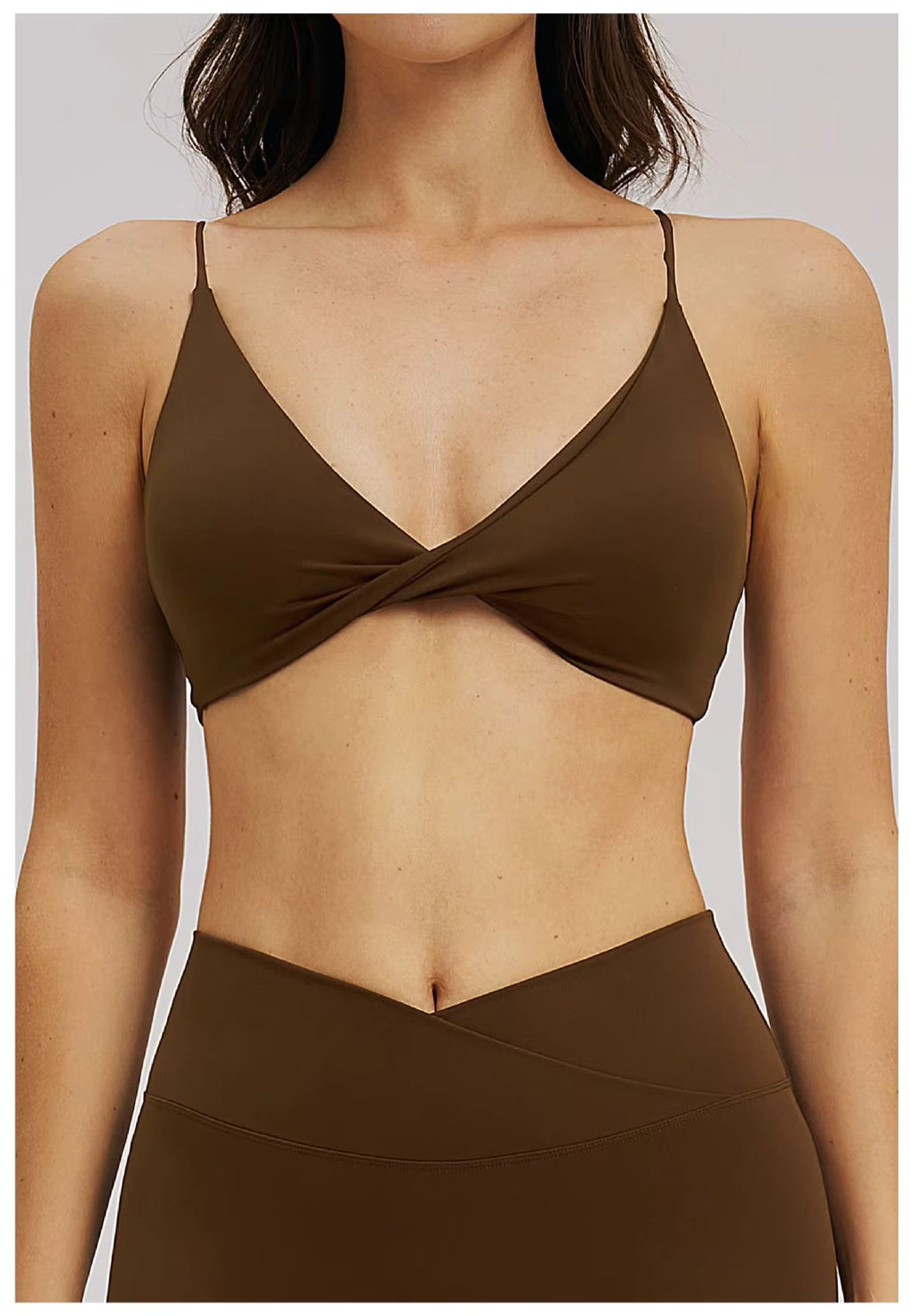 Amelia V-Neck Yoga Sports Bra