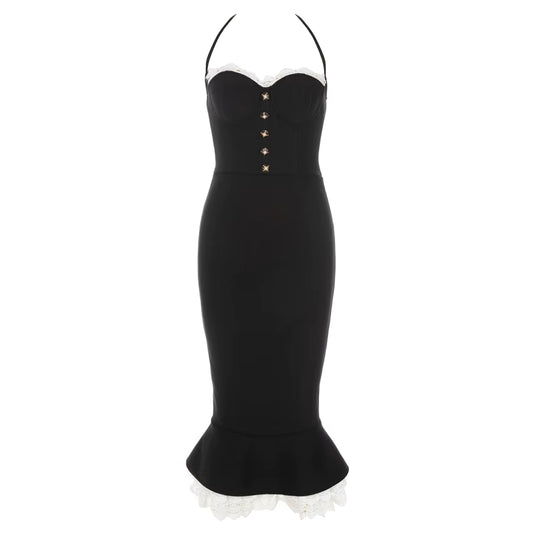 Boss Babe Lace Sleeveless Midi Dress