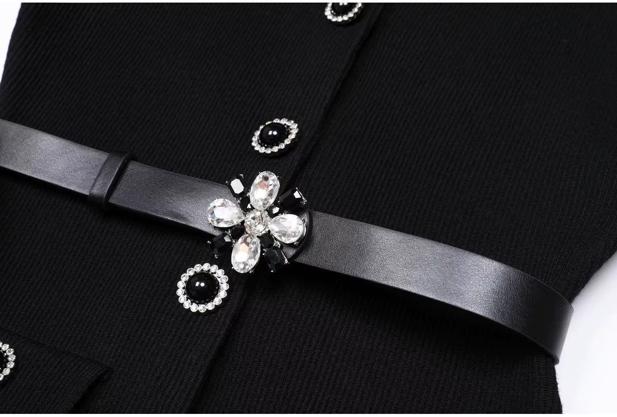 Boss Babe Knitted Long Sweater Dress for Women