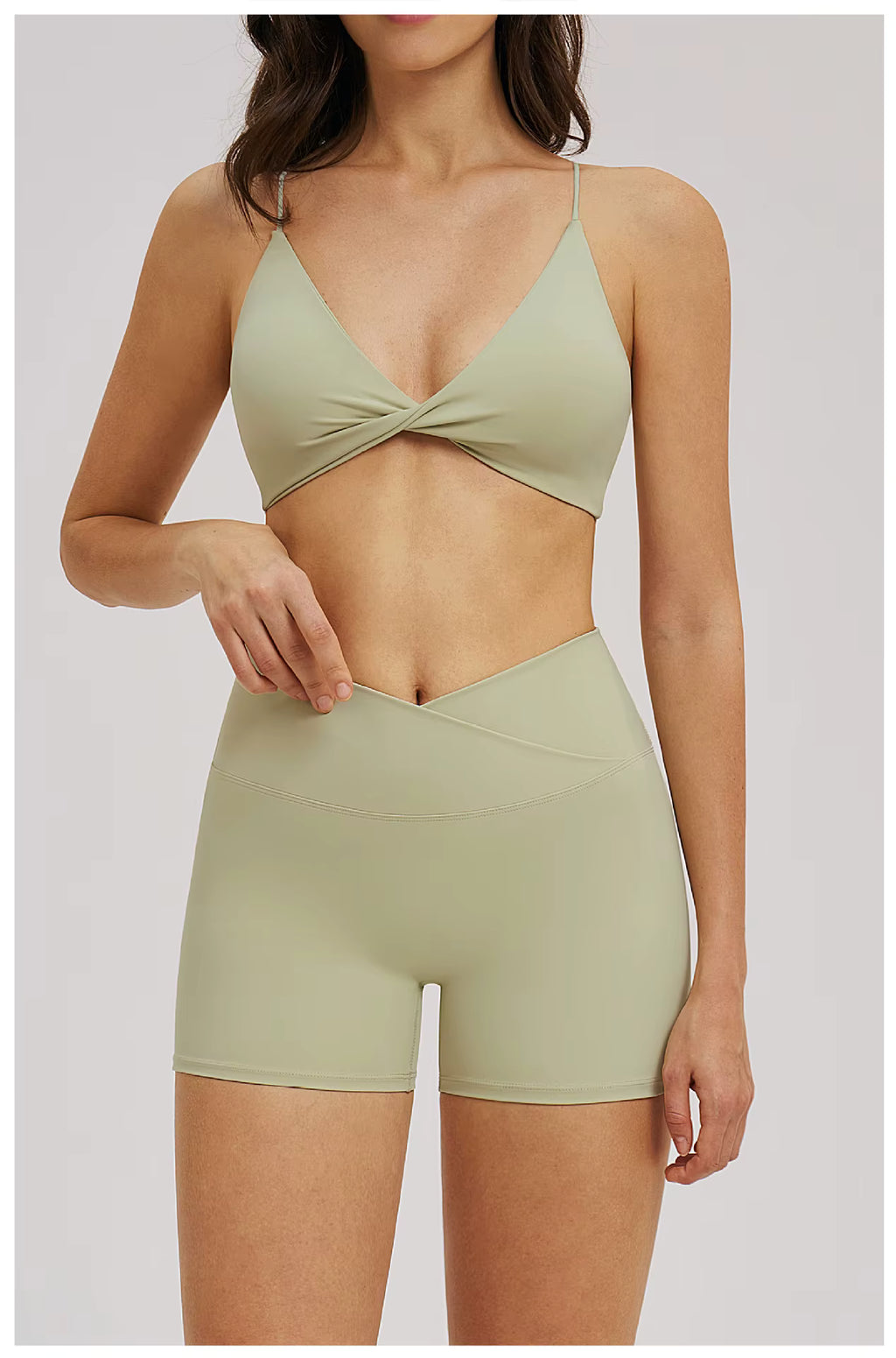 Amelia V-Neck Yoga Sports Bra