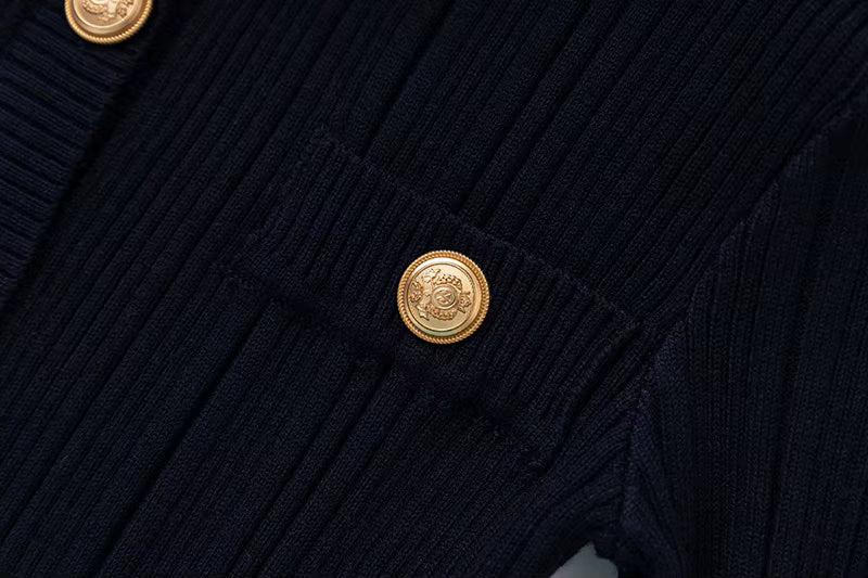 Boss Babe Elegant Knit Dress with Belt | Long Sleeve Colorblock