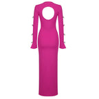 Boss Babe Hollow Out Long Sleeve Elegant Dresses