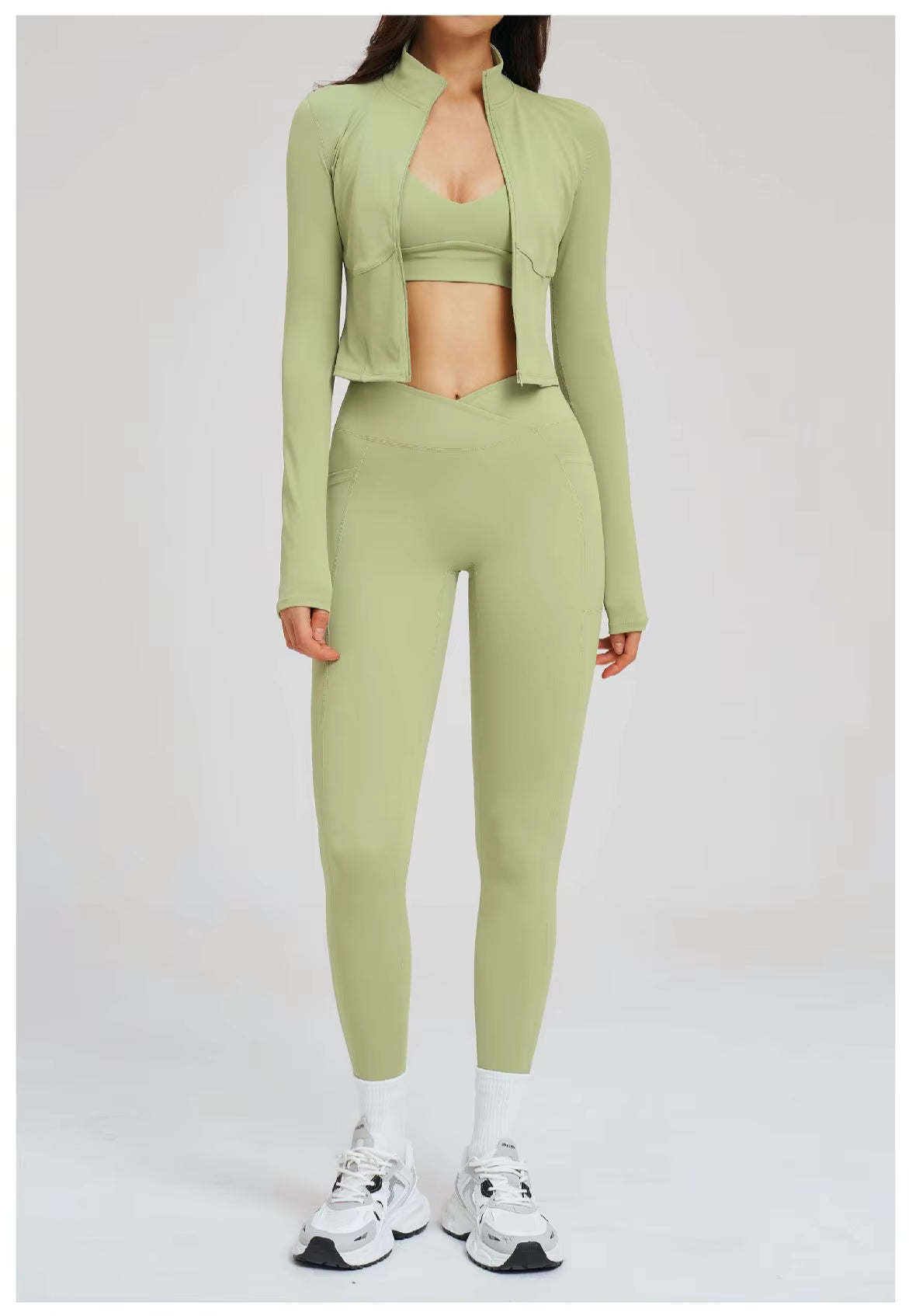 Olivia 3PCS Women Yoga Tracksuit Set