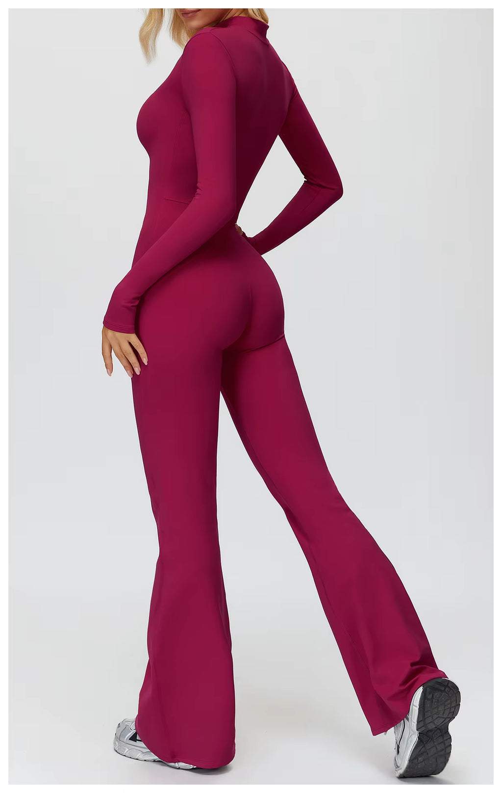 Jory Zipper Flared Jumpsuit