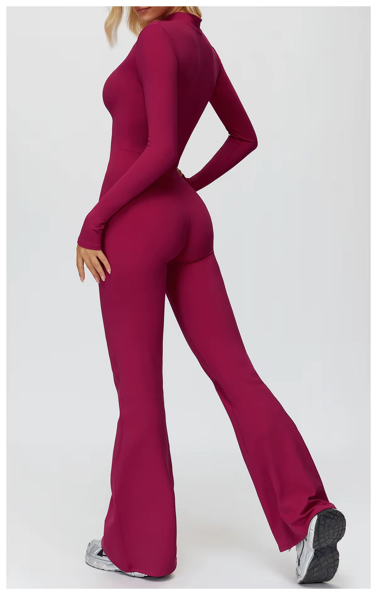 Jory Zipper Flared Jumpsuit