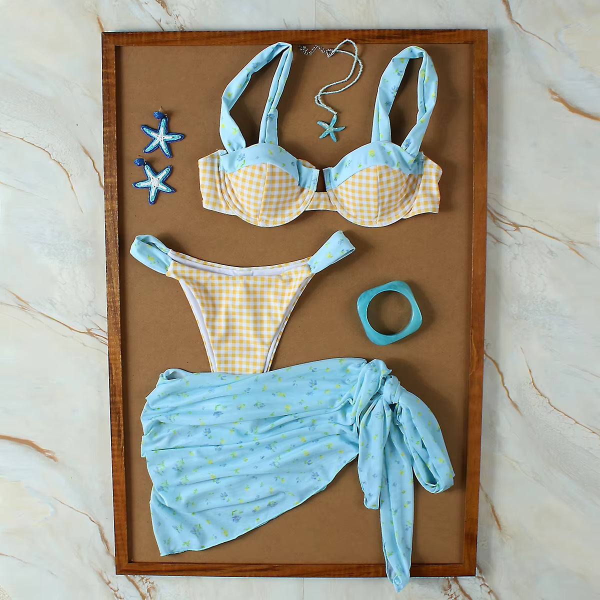 Gabby 3 Pieces Print Bikini