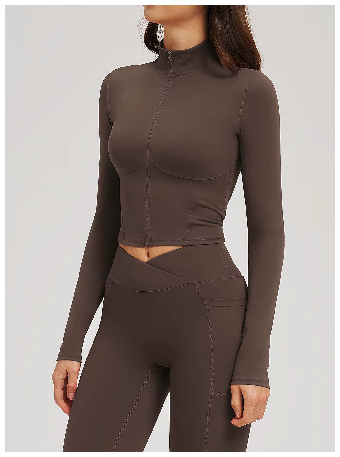 Olivia Women’s Yoga Long Sleeve Fitness Jacket