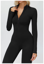 Jory Zipper Flared Jumpsuit