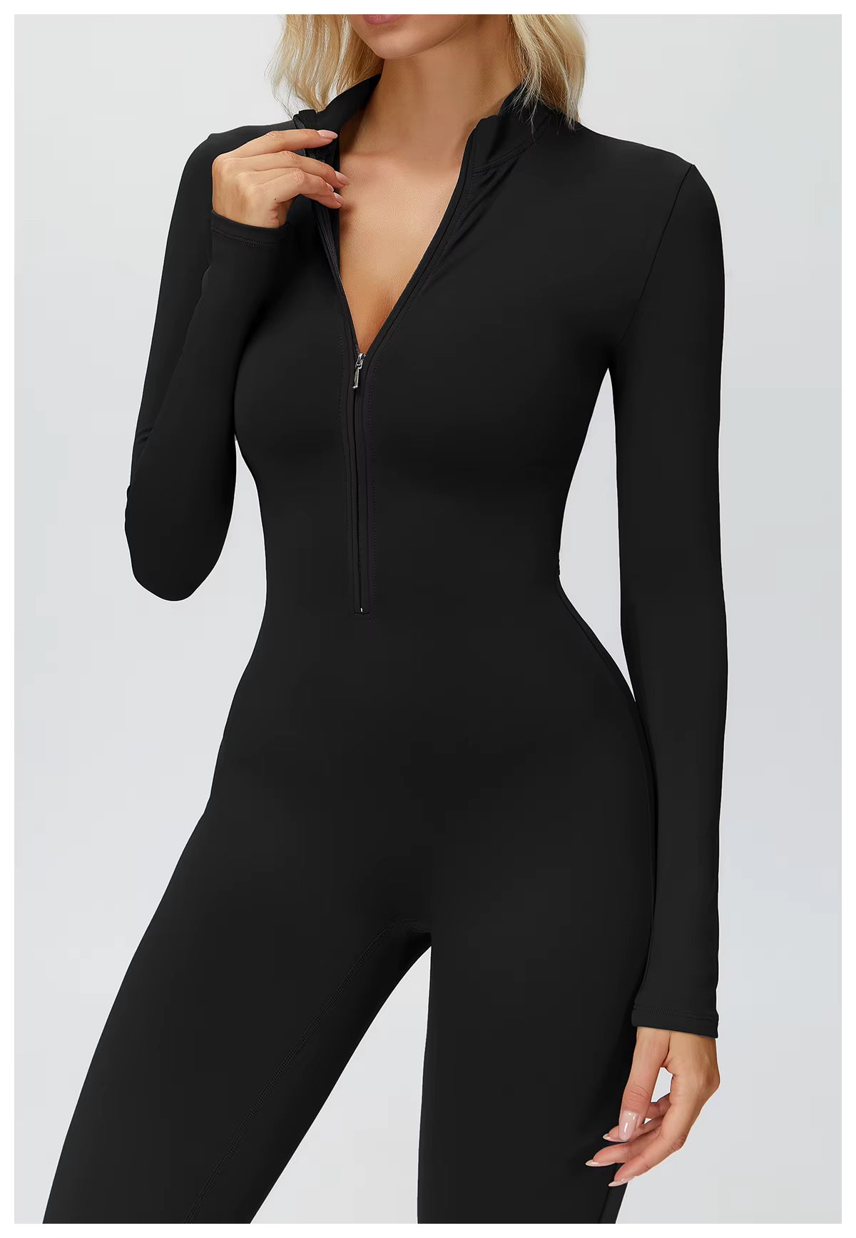 Jory Zipper Flared Jumpsuit