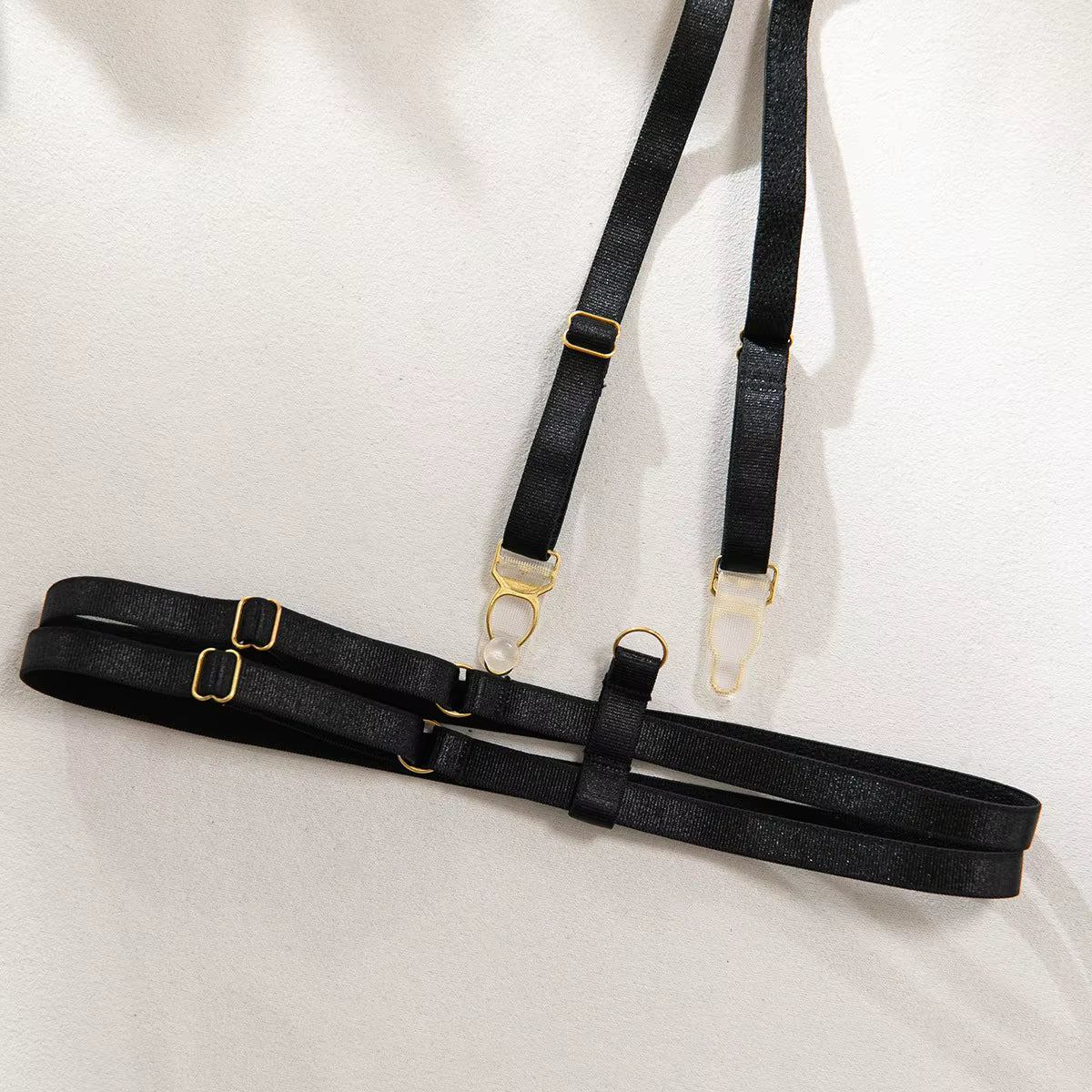 Ava Valentine Satin Lace Lingerie Set