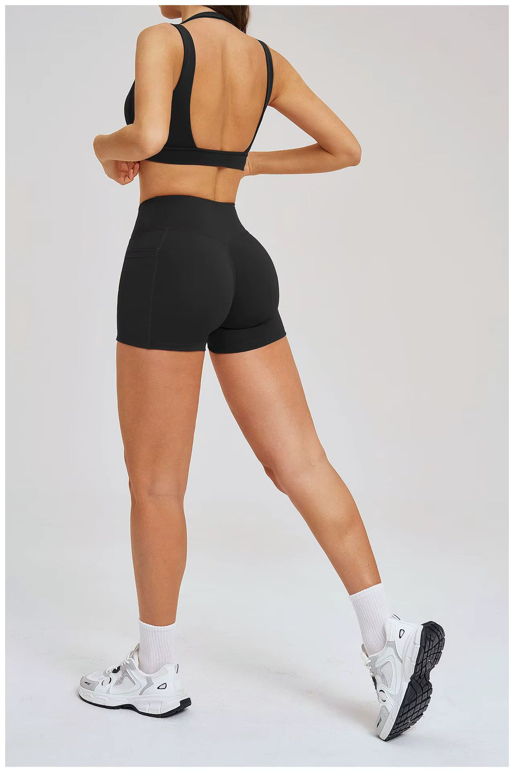 Olivia Solid Color Yoga Sports Bra