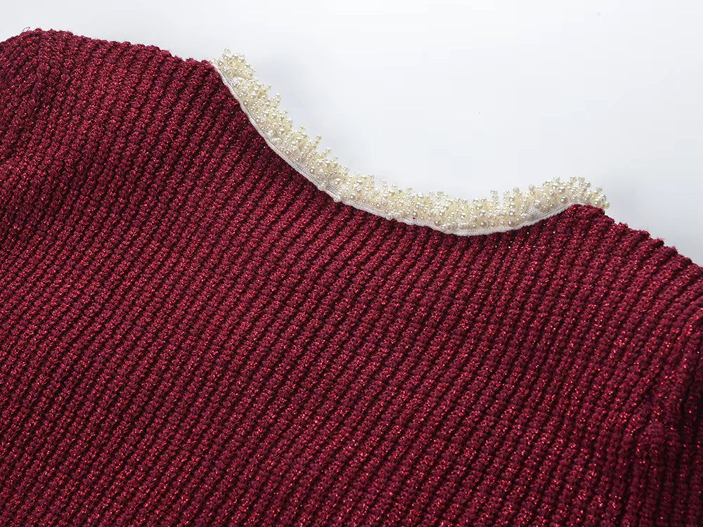 Boss Babe Wool Blend Knitted Sweater Dress for Women