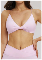 Amelia V-Neck Yoga Sports Bra
