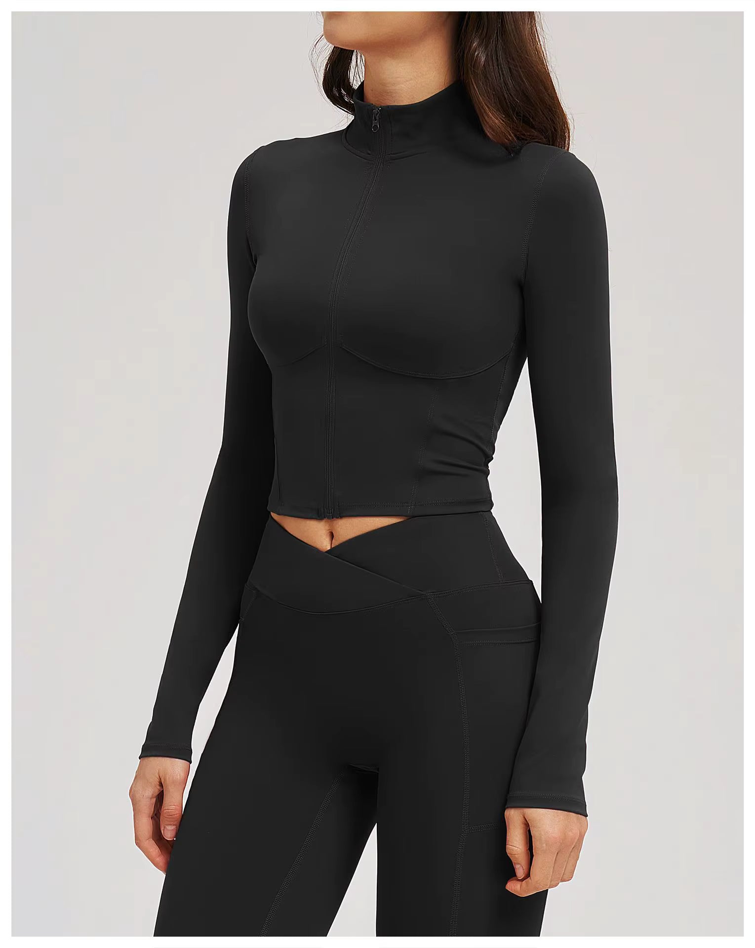 Olivia Women’s Yoga Long Sleeve Fitness Jacket