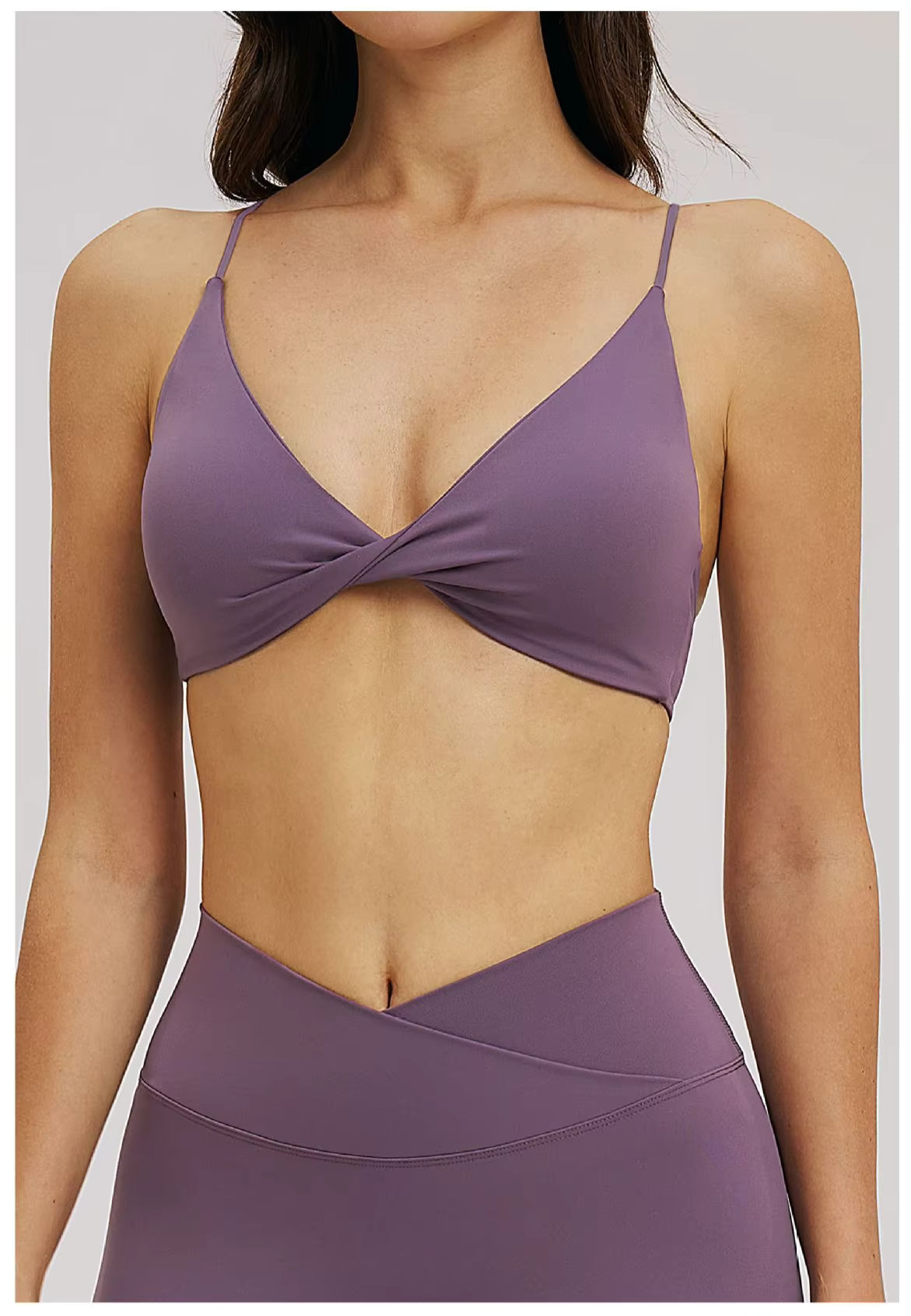 Amelia V-Neck Yoga Sports Bra