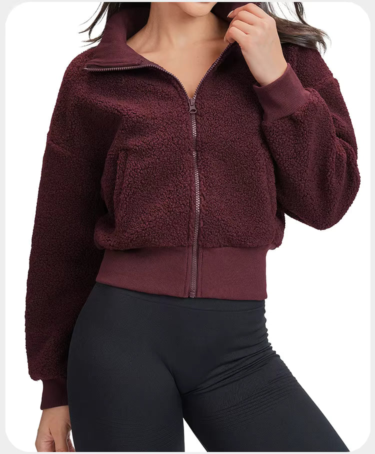 Rizalina Yoga Long Sleeve Gym Fitness Jacket