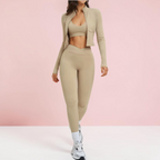 Olivia 3PCS Women Yoga Tracksuit Set