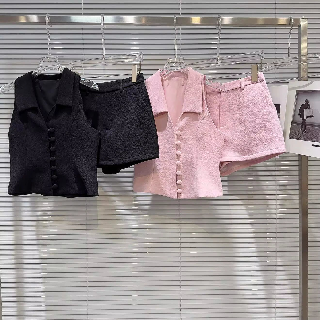 Boss Babe Tank Top Suit Shorts Two Piece Set