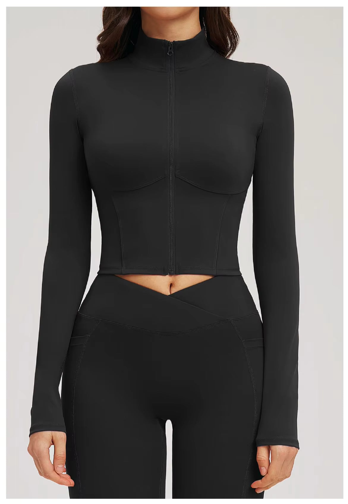 Olivia Women’s Yoga Long Sleeve Fitness Jacket