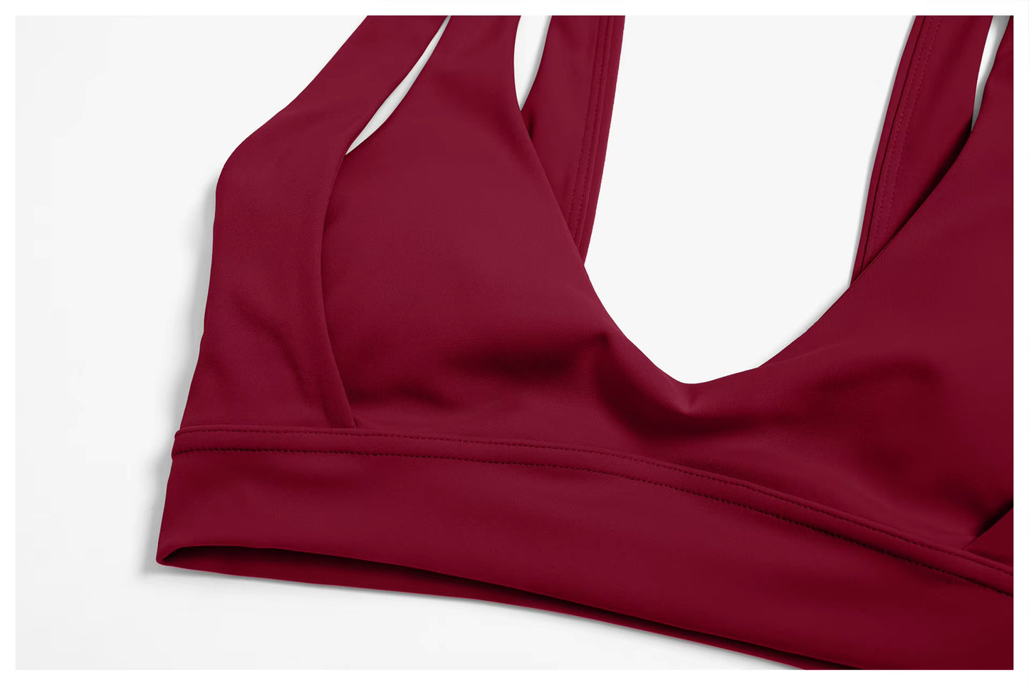 Olivia Solid Color Yoga Sports Bra