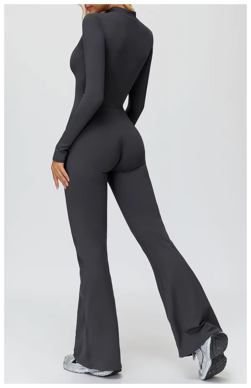 Jory Zipper Flared Jumpsuit