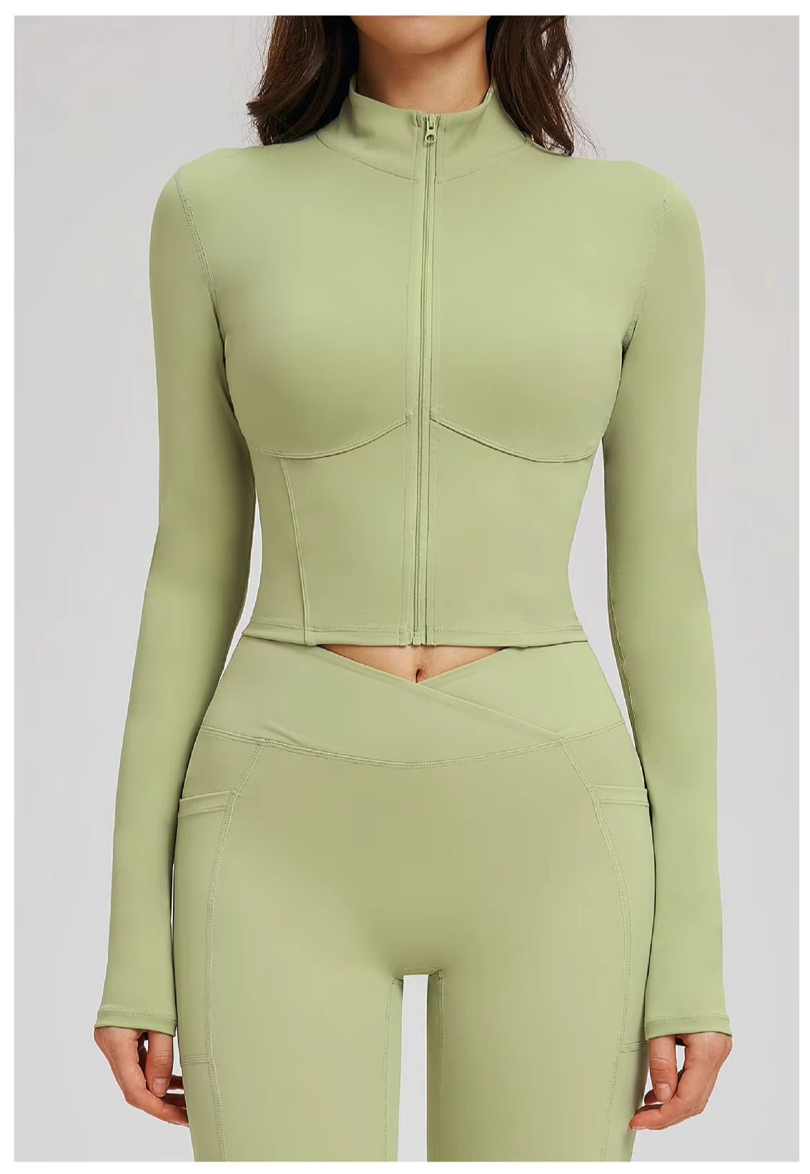 Olivia Women’s Yoga Long Sleeve Fitness Jacket