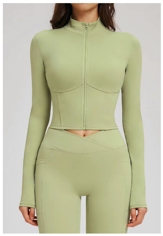 Olivia Women’s Yoga Long Sleeve Fitness Jacket
