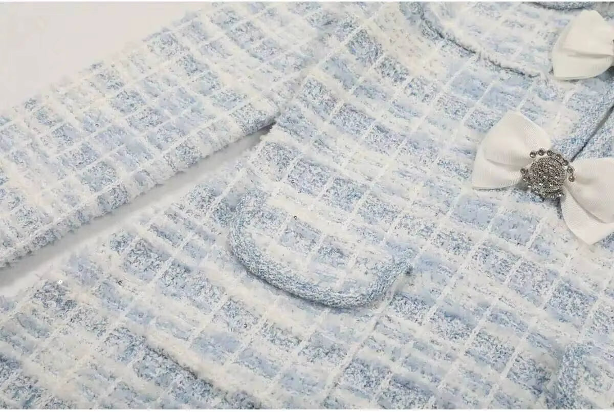 Boss Babe Luxury Crystal Wool Knitted Sweater Dress