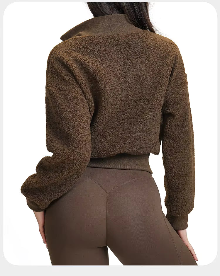 Rizalina Yoga Long Sleeve Gym Fitness Jacket