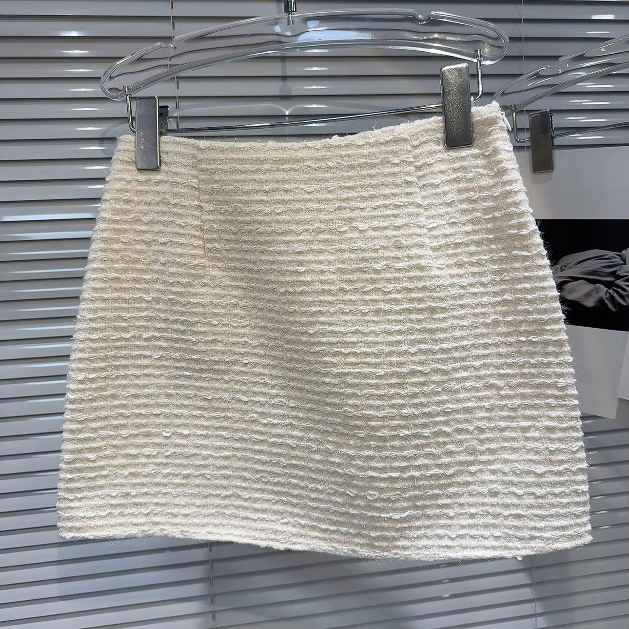 Boss Babe Sleeveless Crop Top Short Tweed Skirt