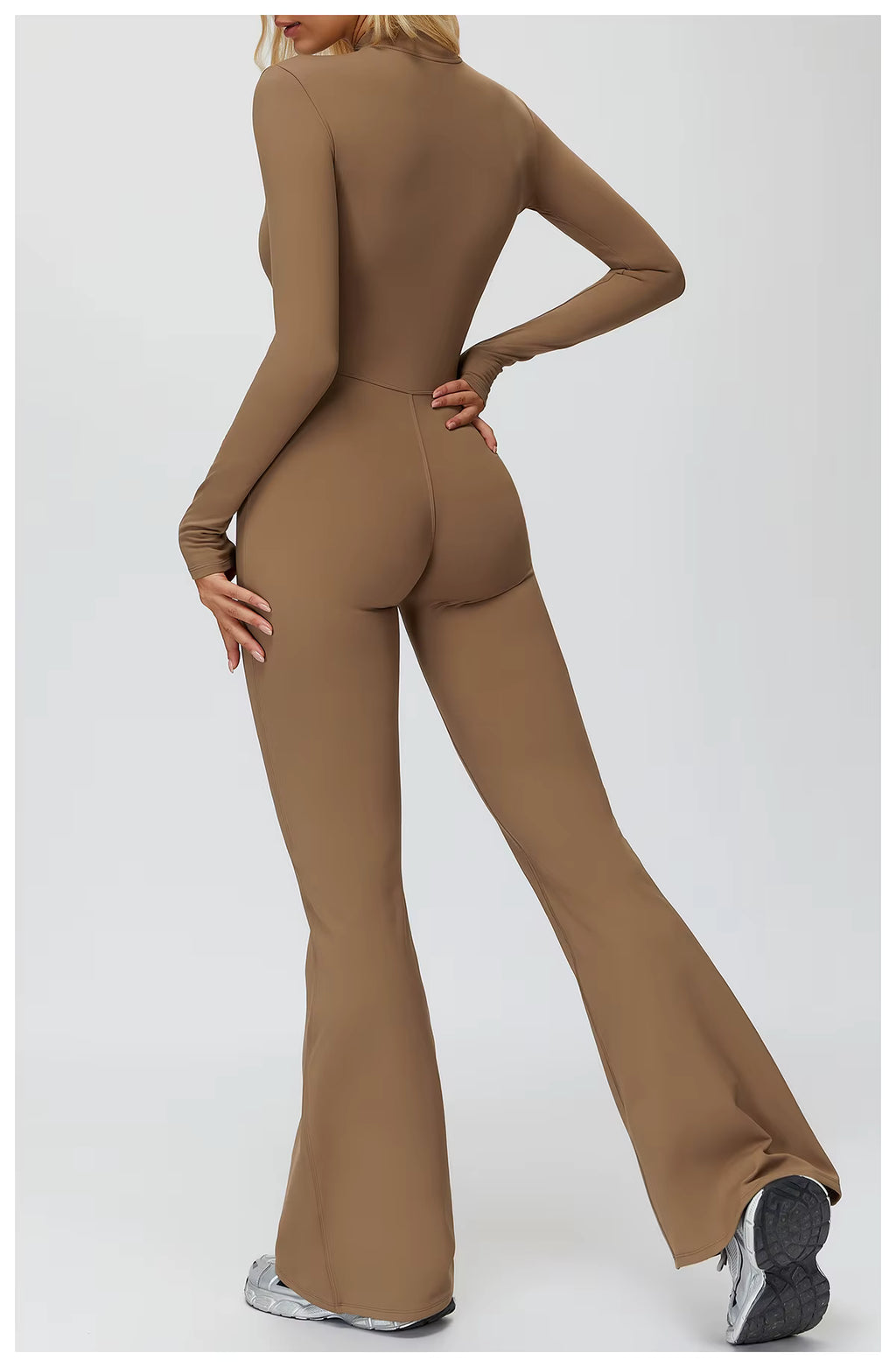 Jory Zipper Flared Jumpsuit