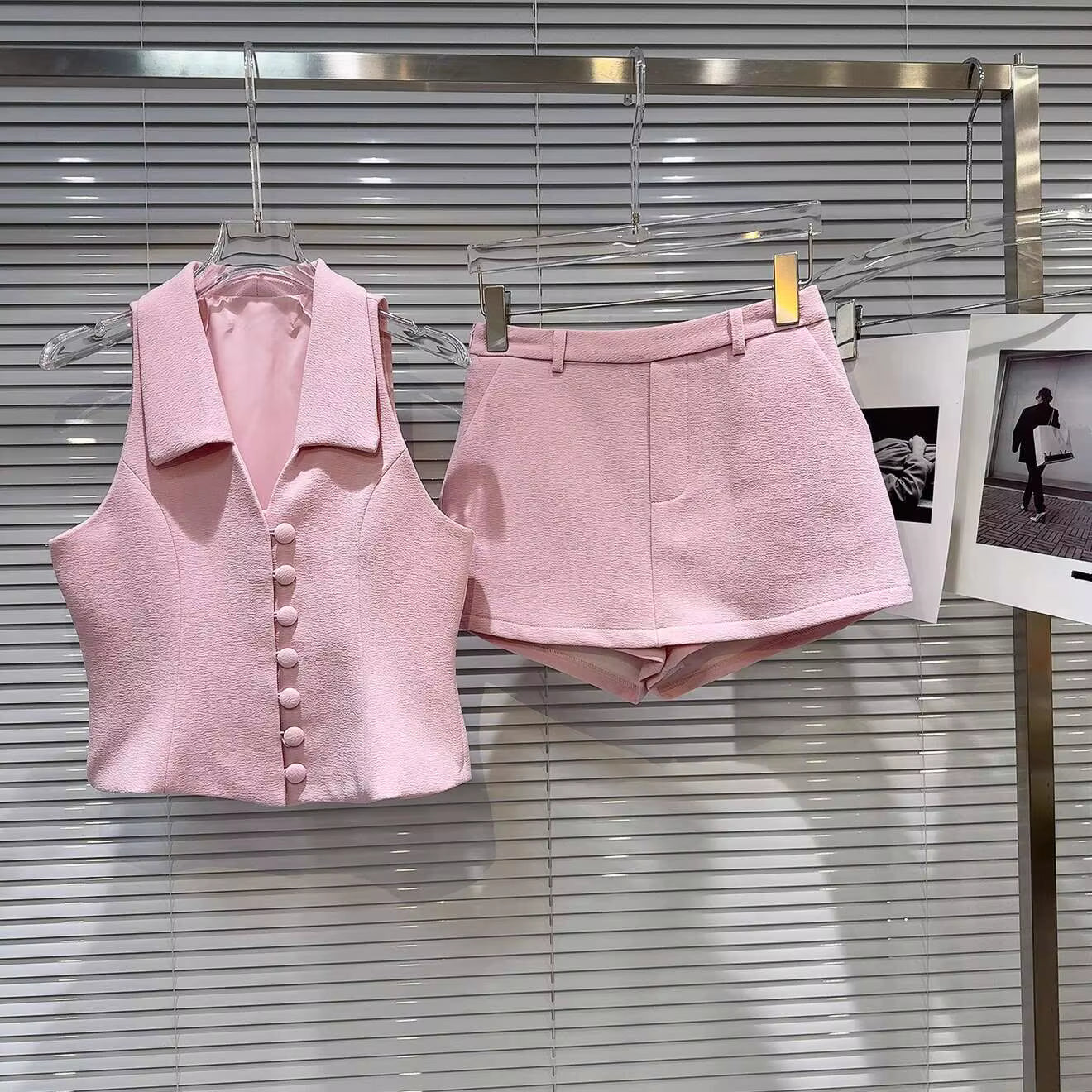 Boss Babe Tank Top Suit Shorts Two Piece Set