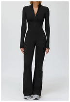 Jory Zipper Flared Jumpsuit