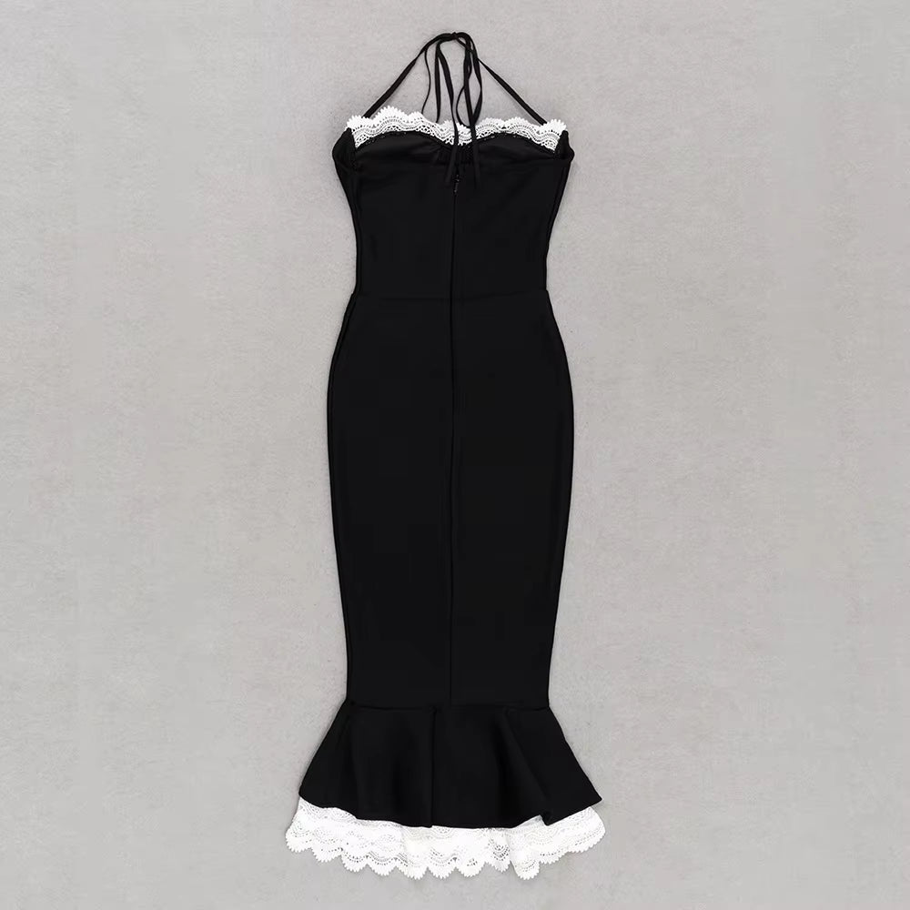 Boss Babe Lace Sleeveless Midi Dress