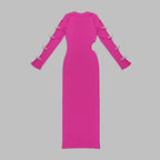 Boss Babe Hollow Out Long Sleeve Elegant Dresses