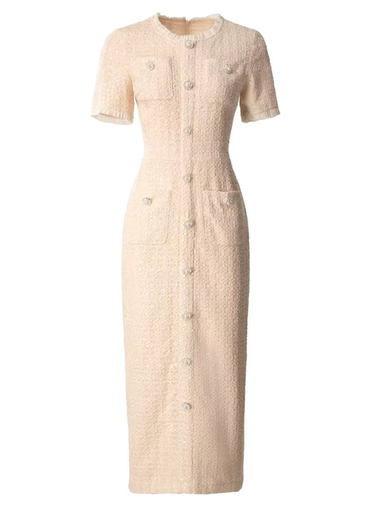 Boss Babe Winter Luxury Long Dress