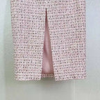 Boss Babe Crystal Pearl Tweed Top & Skirt Set