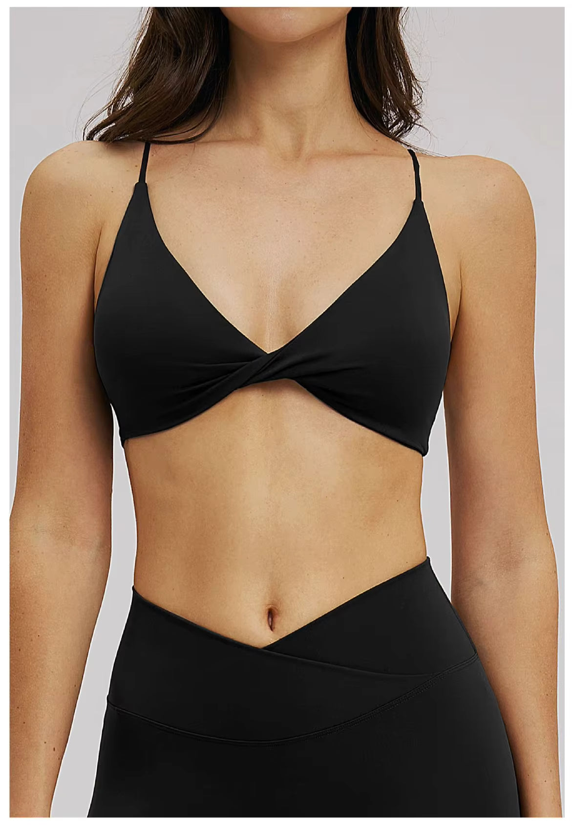 Amelia V-Neck Yoga Sports Bra