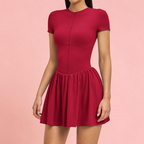 Zaluma Zipper Yoga Jumpsuit Dress