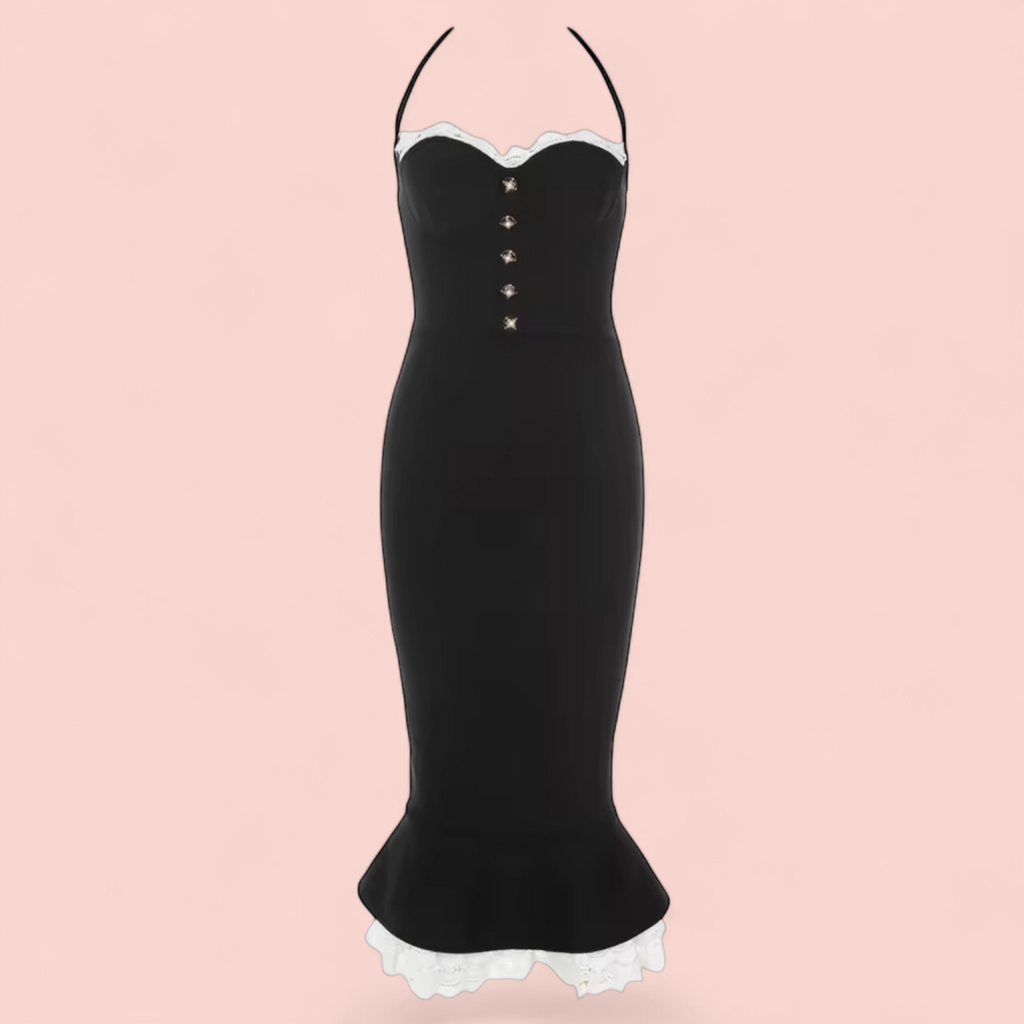 Lace Sleeveless Midi Dress