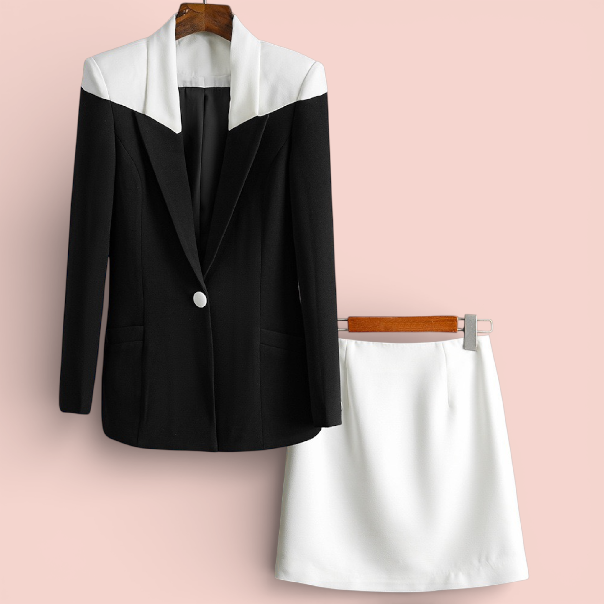 Boss Babe Women’s Formal Suit Set | Slim Blazer & Mini Skirt