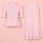 Boss Babe 2-Piece Knitted Skirt Set Beautylicious you
